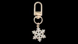 Snowflake Keychain - Gold