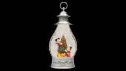 Disney Christmas Snow Globe Lantern Mickey & Minnie LED