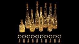 Wine Bottle Lights With Cork 10 Pack