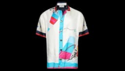 Odilon Silk Short-Sleeved Shirt - Multicolor