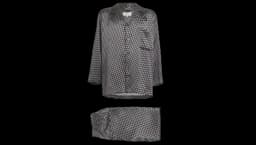 Silk Geometric Print Pyjamas - Multicolor