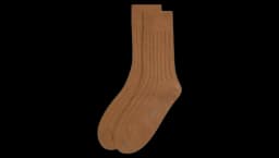 Cashmere-Blend Socks - Brown