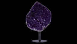 Purple Amethyst Decorative Sculpture Crystal Rock - Purple