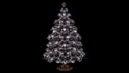 Festive Yule Christmas Tree - Purple