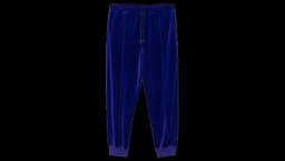 Velvet Track Pants - Plum Purple
