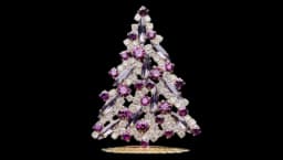 Rhinestone Crystal Tabletop Christmas Tree 