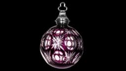 Annual Ornament 2010 Bauble 2.9" - Purple