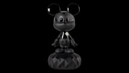 Mickey Mouse Sculpture - Black