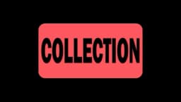 Collection Rectangular Sticker - Red/Black