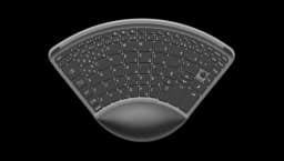 Ergonomic Wireless Keyboard - Black