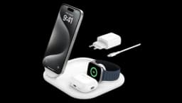 BoostCharge Magnetic Stand 3-in-1 Qi2 15W - White