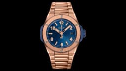 Big Bang Integrated Time Only King Gold Blue 457.OX.7180.OX