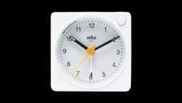 BC02X Classic Travel Alarm Clock - White