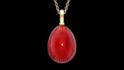 Starburst Egg Pendant - Red