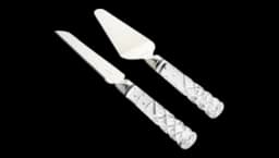 Crystal Celebrations Cake Knife & Server