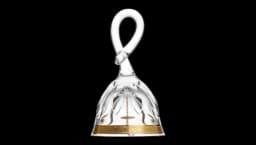 Lady Hamilton Bell 13.5 cm - Clear/Gold