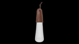 Shoehorn Metal & Venezia Calf Leather - Cacao
