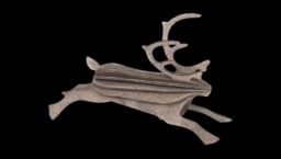 Reindeer Birchwood Grey 3D Animal DIY Kit