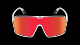 Sport Sunglasses Mirror Kens - White/Red