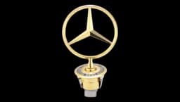 Mercedes Star Logo Hood - Gold