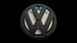 VW GOLF VI (2008-2014) Front Badge 13,5cm - Black Matte