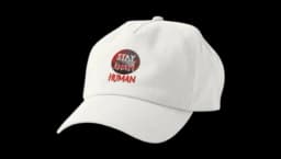 Stay Away Human Dying Light Cap - White/Red