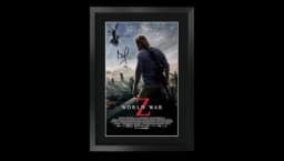 World War Z 2013 Printed Poster Signed Memorabilia