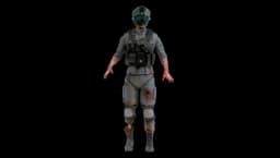 World War Z Special Forces Zombie Action Figure