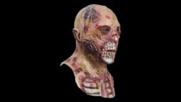 Halloween Scary Zombie Head Mask - Multicolor