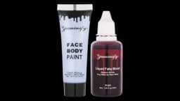 Zombie Makeup Kit Body Paint & Fake Blood