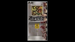 Zombies Lab Door Cover - Multicolor