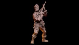 L4D Bill Overbeck Unpainted Figure