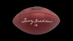 Terry Bradshaw Signed Authentic Super Bowl XIV Football