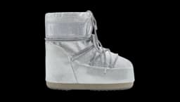 Icon Low Glitter Boots - Silver Tone