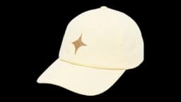 Star Print Baseball Cap - Beige