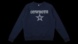 Dallas Cowboys Sequin Crewneck Sweatshirt - Navy