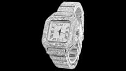 Iced Out CZ Watch 