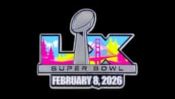 Super Bowl LX 60 Logo Commemorative Lapel Pin - San Francisco