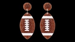 Superbowl Football Earrings