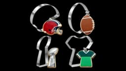 American Football Cookie Cutters Set Of 4