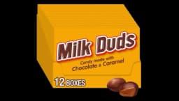 MILK DUDS Chocolate & Caramel Candy 142g 12 Pack