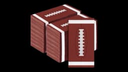 100Pcs Football Paper Napkins