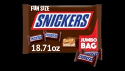 Chocolate Candy Bars Fun Size Jumbo Bag 530g