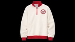 Sherpa Quarter-Zip Sweatshirt - Cream