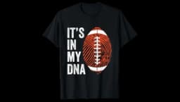 American Football It's in My DNA T-Shirt - Black