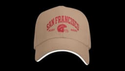 San Francisco Play Hard Baseball Cap - Red/Beige