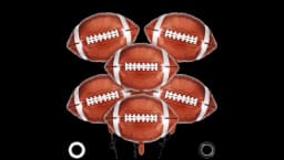 27 Inch Football Balloons Super Bowl Decor 6pcs