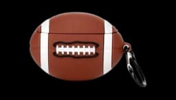American Football Airpods Case - Brown/Black/White