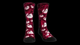 Rock Em Socks Throwback Logo Sketch Crew Socks