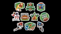 Football Sports Stickers 480Pcs